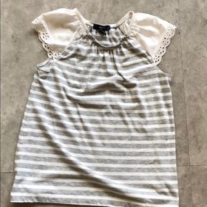 Gap kids striped lace top